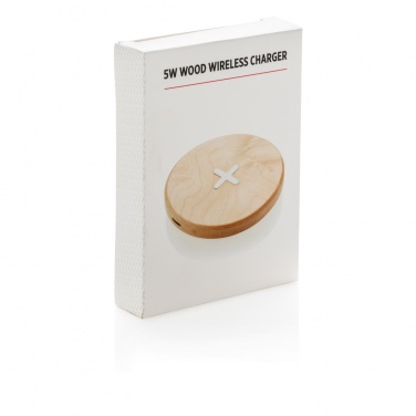 Logotrade promotional gift image of: 5W wood wireless charger