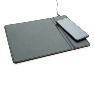 Logo trade corporate gifts picture of: Mousepad with 5W wireless charging