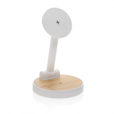 Logo trade promotional giveaway photo of: Ontario RCS rplastic 15W magnetic charging 2 in 1 stand