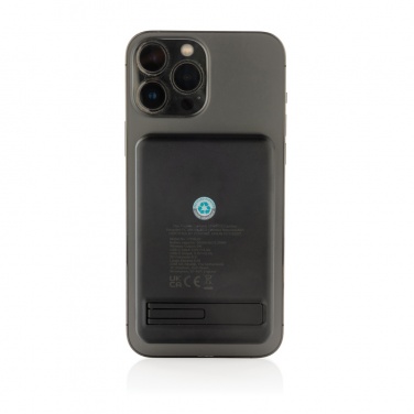 Logo trade promotional merchandise image of: Powerbase RCS recycled plastic 3 in 1 charger with powerbank