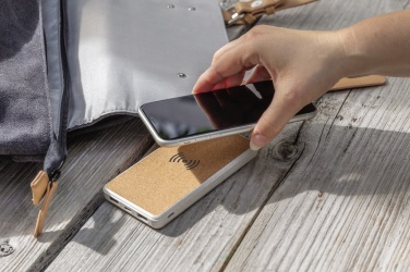 Logotrade advertising product picture of: Cork and Wheat Straw 8.000 mAh 5W wireless powerbank