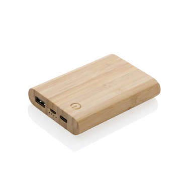 Logotrade promotional items photo of: Bamboo 5.000 mAh powerbank