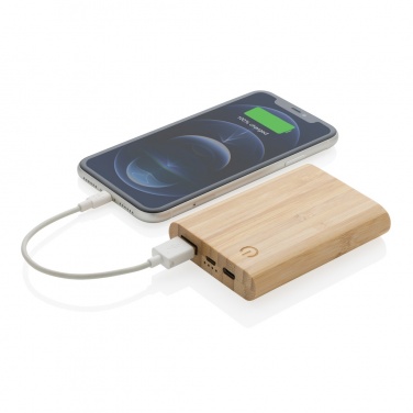 Logotrade corporate gift picture of: Bamboo 5.000 mAh powerbank