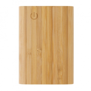 Logotrade promotional giveaway image of: Bamboo 5.000 mAh powerbank