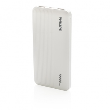 Logo trade business gift photo of: Philips 10.000 mAh slim powerbank