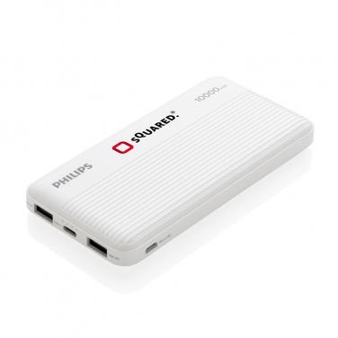 Logotrade promotional giveaway image of: Philips 10.000 mAh slim powerbank