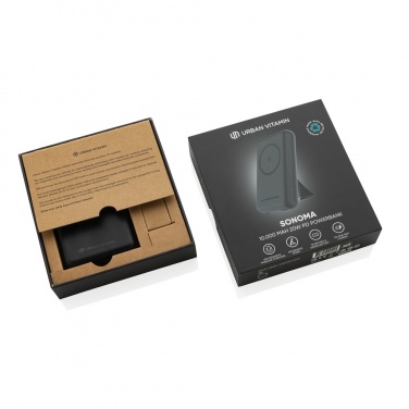 Logo trade promotional product photo of: Urban Vitamin Sonoma RCS rplastic 10.000mah powerbank