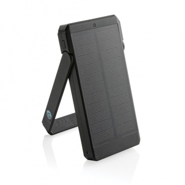 Logo trade promotional merchandise picture of: Skywave RCS recycled plastic solar powerbank 10000 mAh