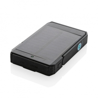 Logotrade corporate gift picture of: Skywave RCS rplastic solar powerbank 5000 mAh 10W wireless