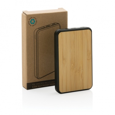 Logotrade advertising products photo of: RCS recycled plastic 5.000 mAh Powerbank