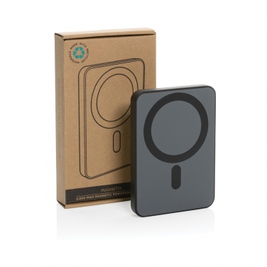 Logotrade promotional items photo of: Magnetix RCS recycled plastic 5000 mah magnetic powerbank