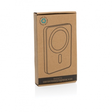Logo trade advertising products picture of: Magnetix RCS recycled plastic 5000 mah magnetic powerbank