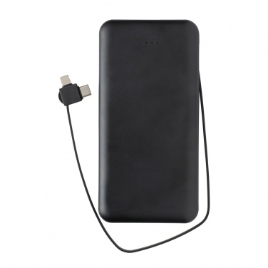 Logo trade promotional giveaways image of: Lockhart RCS recycled plastic 10.000 with integrated cables