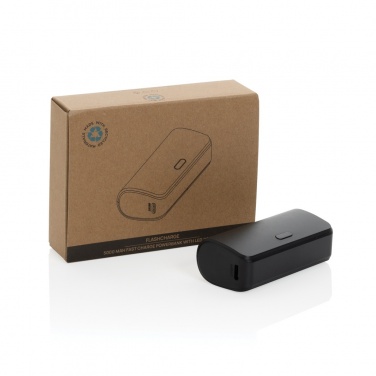 Logotrade corporate gifts photo of: FlashCharge RCS rplastic 5000 mah fast charge powerbank