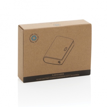 Logotrade advertising products photo of: FlashCharge RCS rplastic 10000 mah fast charge powerbank