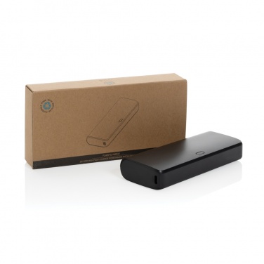 Logo trade corporate gift photo of: FlashCharge RCS rplastic 20000 mah fast charge powerbank
