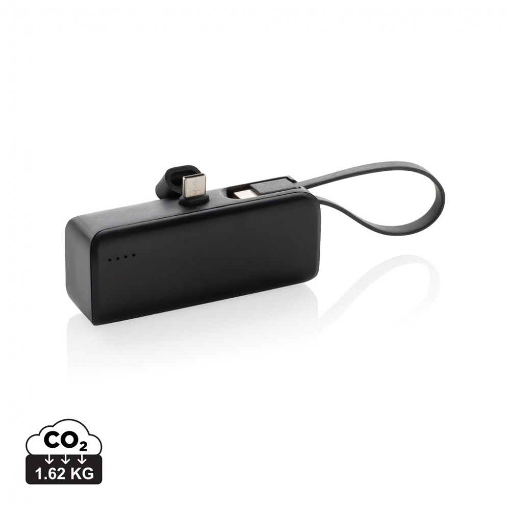 Logo trade business gift photo of: Powerlink RCS rplastic 3000 mah powerbank USB C connector