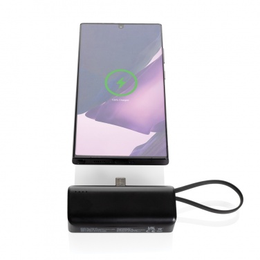 Logotrade corporate gift image of: Powerlink RCS rplastic 3000 mah powerbank USB C connector