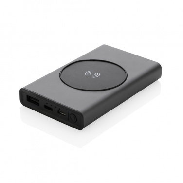 Logotrade promotional product image of: Terra RCS recycled aluminium 5000 mAh powerbank 5W wireless