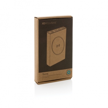 Logotrade business gift image of: Terra RCS recycled aluminium 5000 mAh powerbank 5W wireless