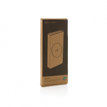 Logo trade business gift photo of: Terra RCS recycled 18W aluminium 10000 powerbank 10W