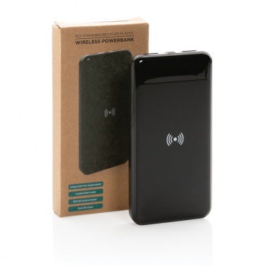 Logotrade corporate gifts photo of: RCS standard recycled plastic wireless powerbank