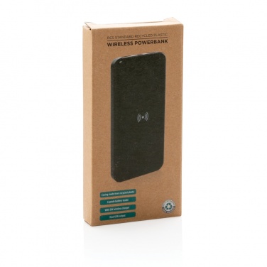 Logotrade corporate gift image of: RCS standard recycled plastic wireless powerbank