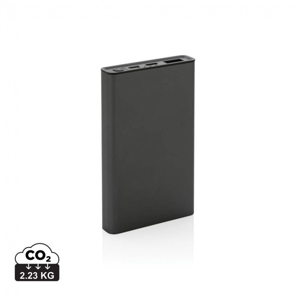Logo trade promotional item photo of: Terra RCS recycled aluminium powerbank 5.000 mAh