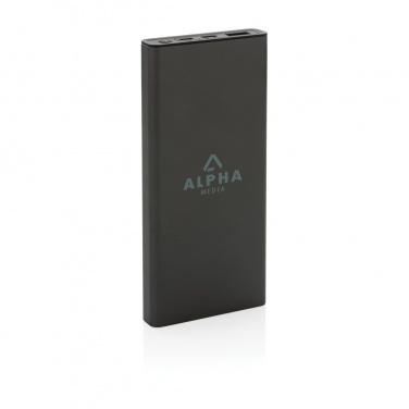 Logo trade corporate gift photo of: Terra RCS recycled 18W aluminium powerbank 10.000 mAh