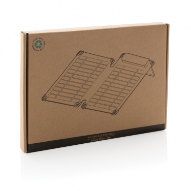 Logo trade promotional items image of: Solarpulse rplastic portable Solar panel 10W