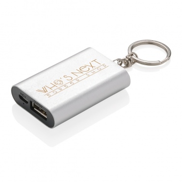 Logo trade promotional gift photo of: 1.000 mAh keychain powerbank