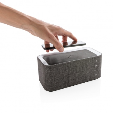 Logo trade business gifts image of: Vogue wireless charging speaker