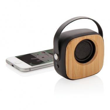 Logotrade promotional merchandise picture of: Bamboo 3W Wireless Fashion Speaker