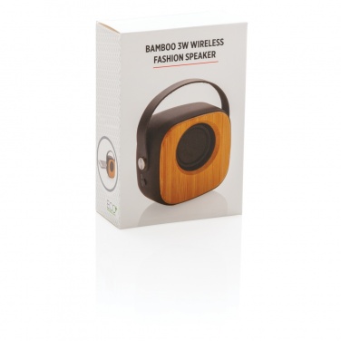 Logotrade promotional gifts photo of: Bamboo 3W Wireless Fashion Speaker