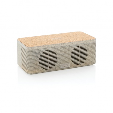 Logo trade promotional merchandise image of: Wheatstraw wireless charging speaker