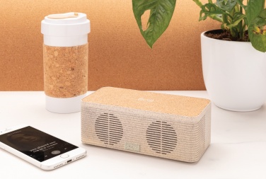 Logotrade promotional merchandise picture of: Wheatstraw wireless charging speaker