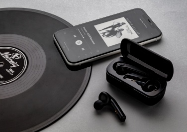 Logotrade promotional item picture of: Free Flow TWS earbuds in charging case