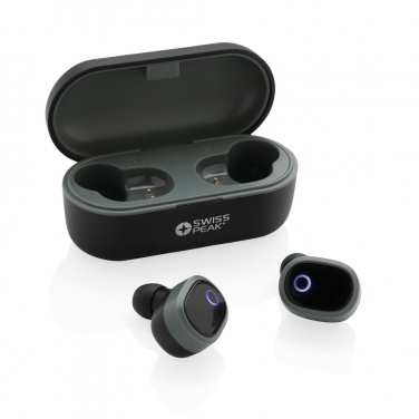 Logo trade corporate gifts image of: Swiss peak TWS earbuds