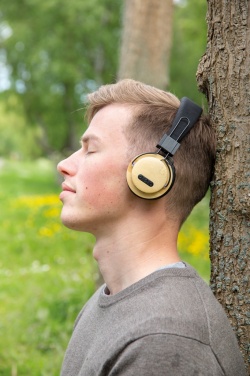 Logotrade promotional merchandise picture of: Bamboo wireless headphone
