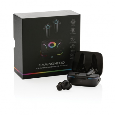 Logo trade promotional items picture of: RGB gaming earbuds with ENC