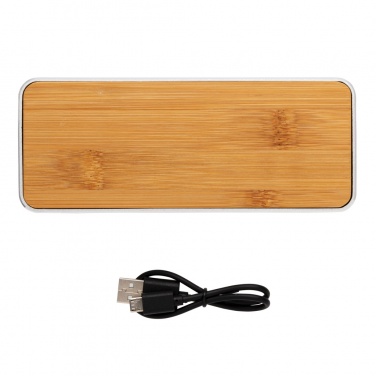 Logo trade corporate gift photo of: Nevada Bamboo 3W wireless speaker