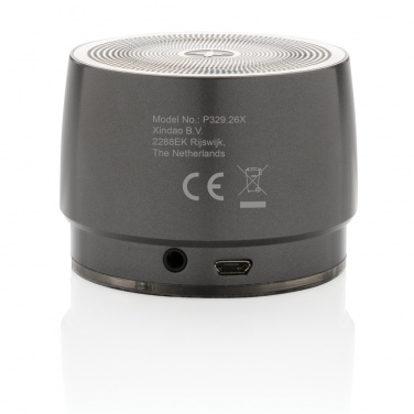 Logo trade promotional product photo of: Swiss peak 5W wireless bass speaker