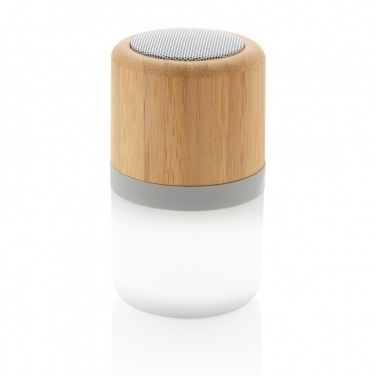 Logotrade corporate gift image of: Bamboo colour changing 3W speaker light