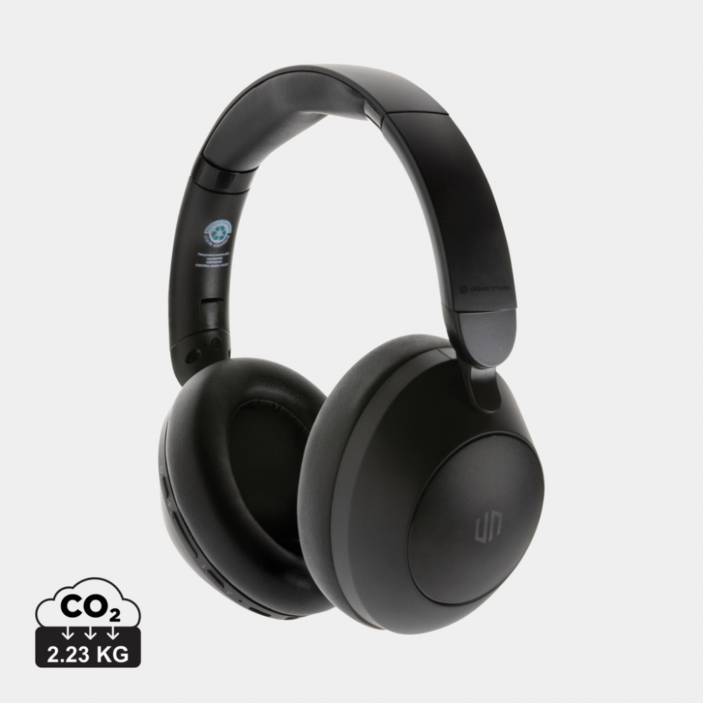 Logo trade promotional giveaway photo of: Urban Vitamin Cupertino RCS rplastic ANC headphone