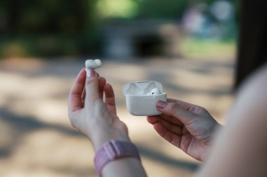 Logotrade promotional item picture of: RCS recycled plastic Liberty Pro wireless earbuds