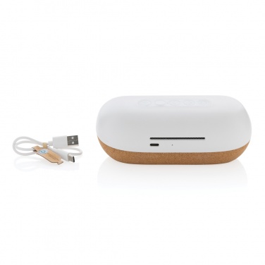 Logotrade promotional items photo of: Oregon RCS recycled plastic and cork 10W speaker