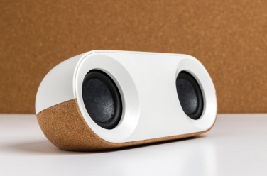 Logotrade promotional gift picture of: Oregon RCS recycled plastic and cork 10W speaker