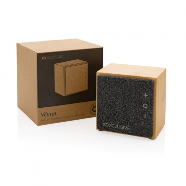 Logotrade promotional merchandise photo of: Wynn 5W bamboo wireless speaker