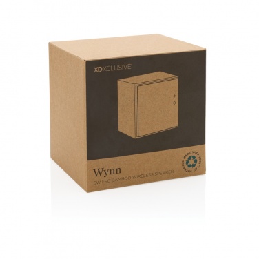 Logotrade corporate gift picture of: Wynn 5W bamboo wireless speaker