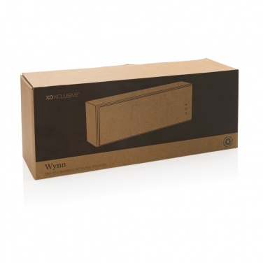 Logo trade promotional products image of: Wynn 10W bamboo wireless speaker